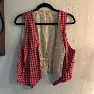 Vintage reversible handmade cottagecore vest